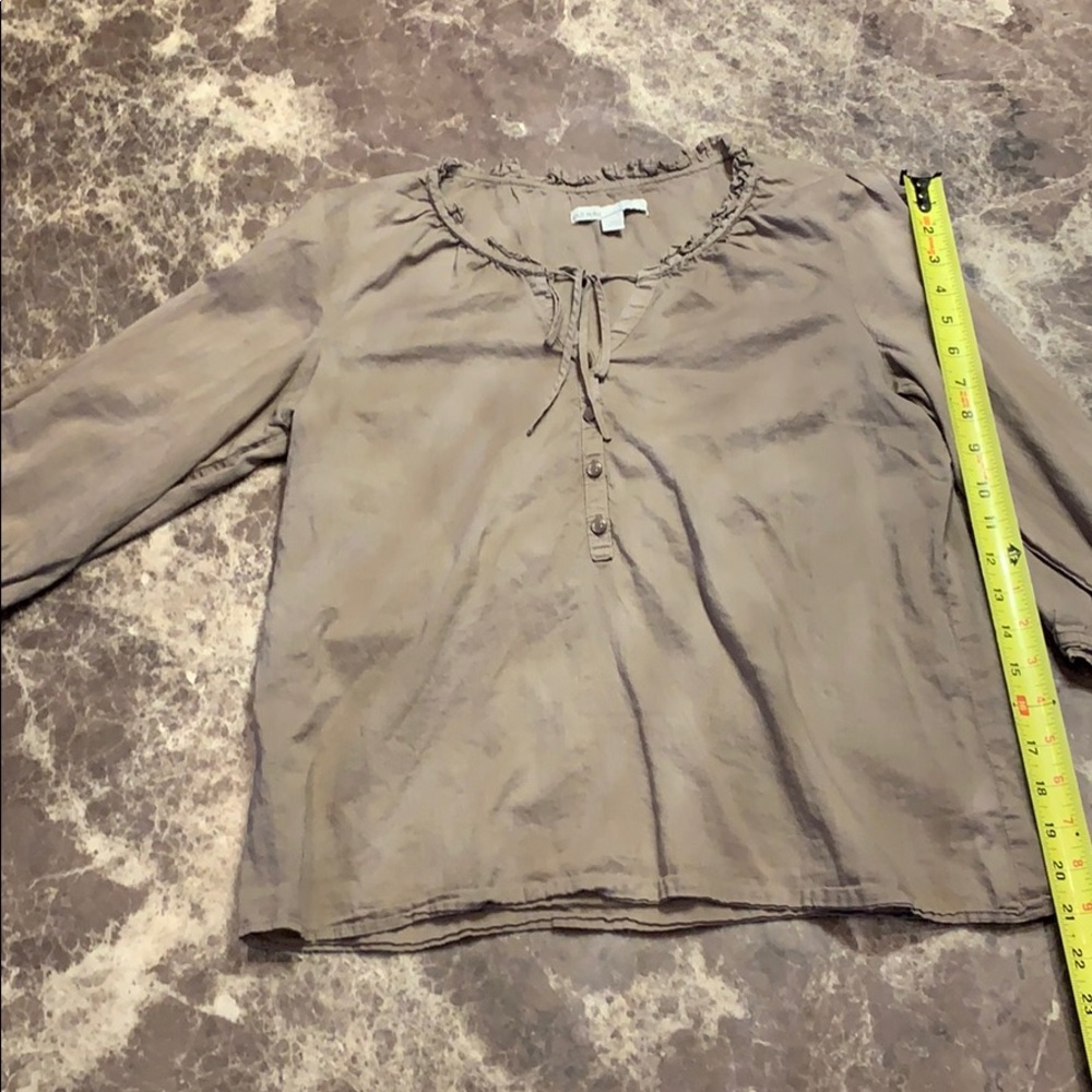 Light brown Old Navy blouse.